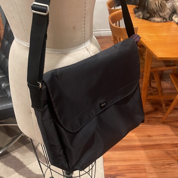 Esprit laptop/messenger bag - black/purple - Picture 5 of 13